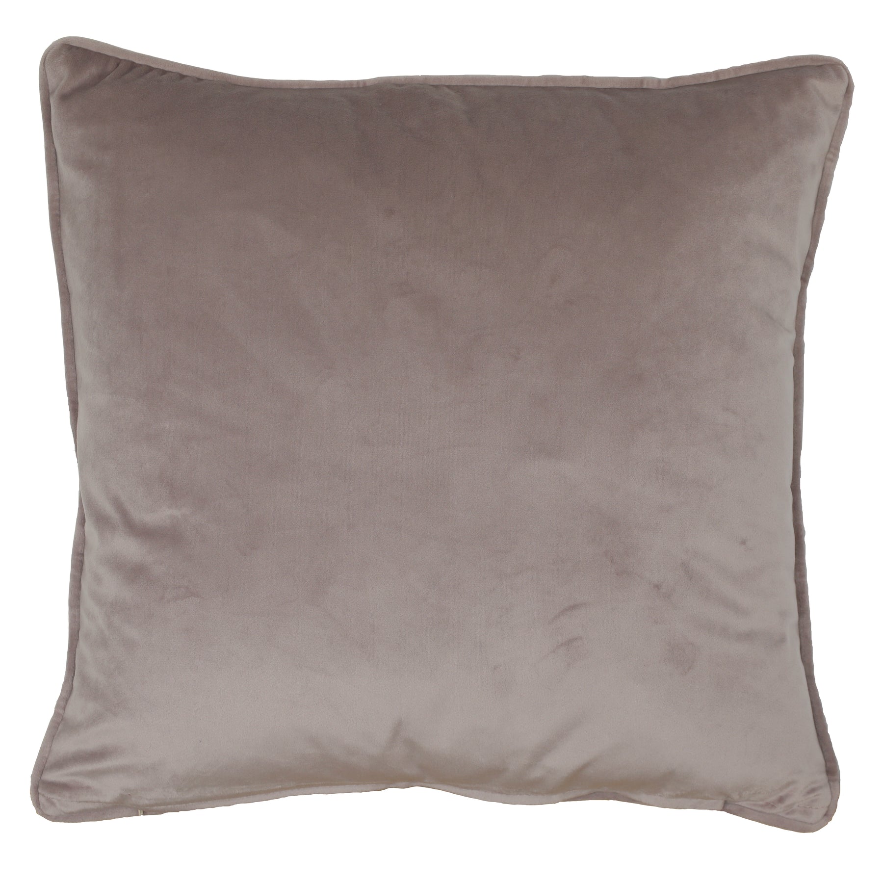 Linda Barker Grandi Floral Velvet 45cm x 45cm Filled Cushion Silver Lavender