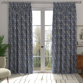Gusta Made to Measure Curtain Navy