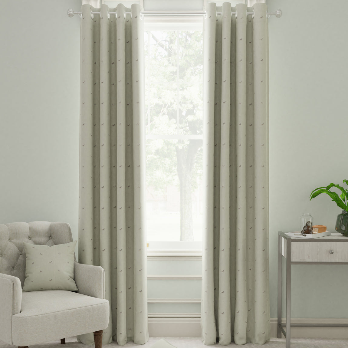 Sophie Allport Hare Made to Measure Curtain Linen