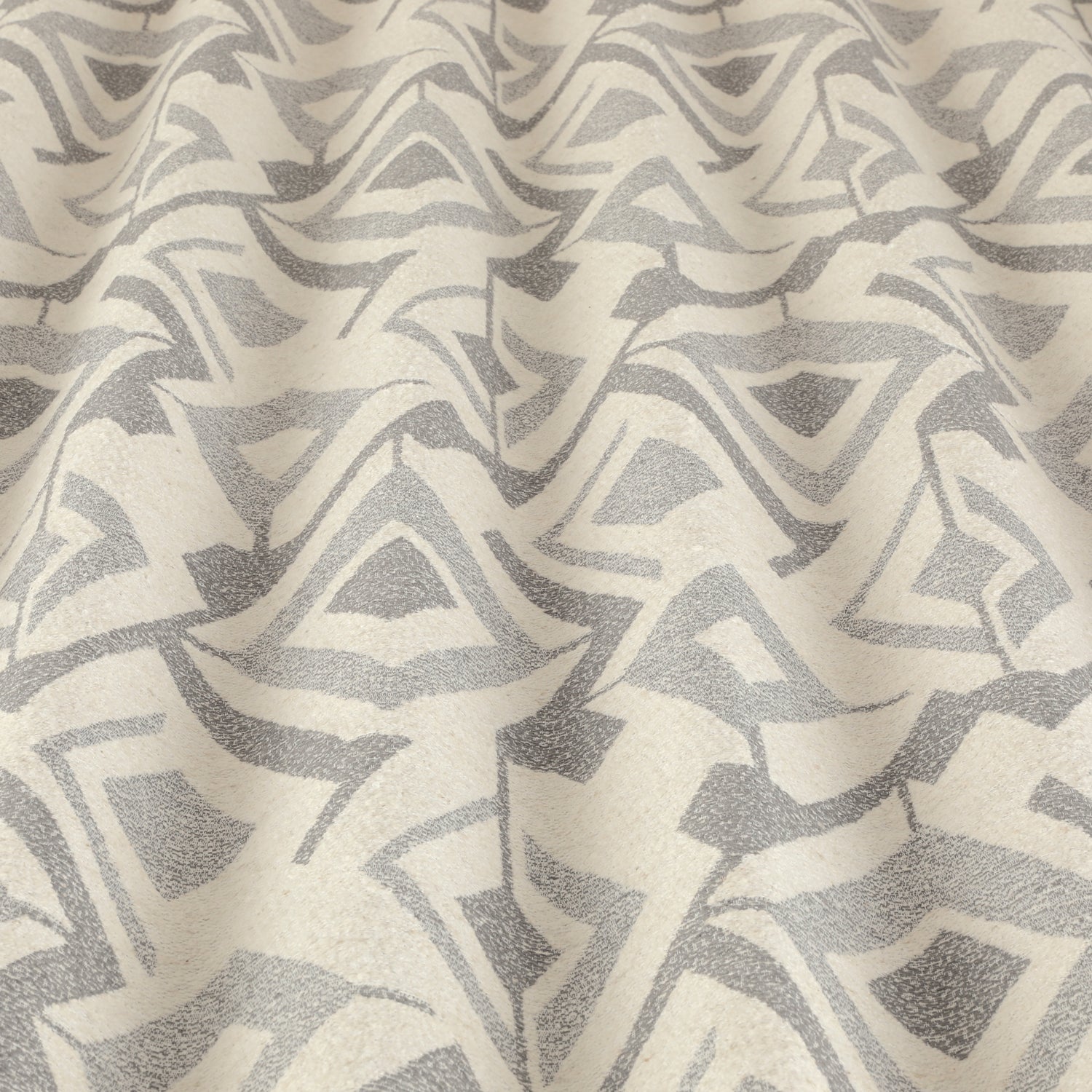 ANTE DECOR Premium Haze Woven Fabric Grey