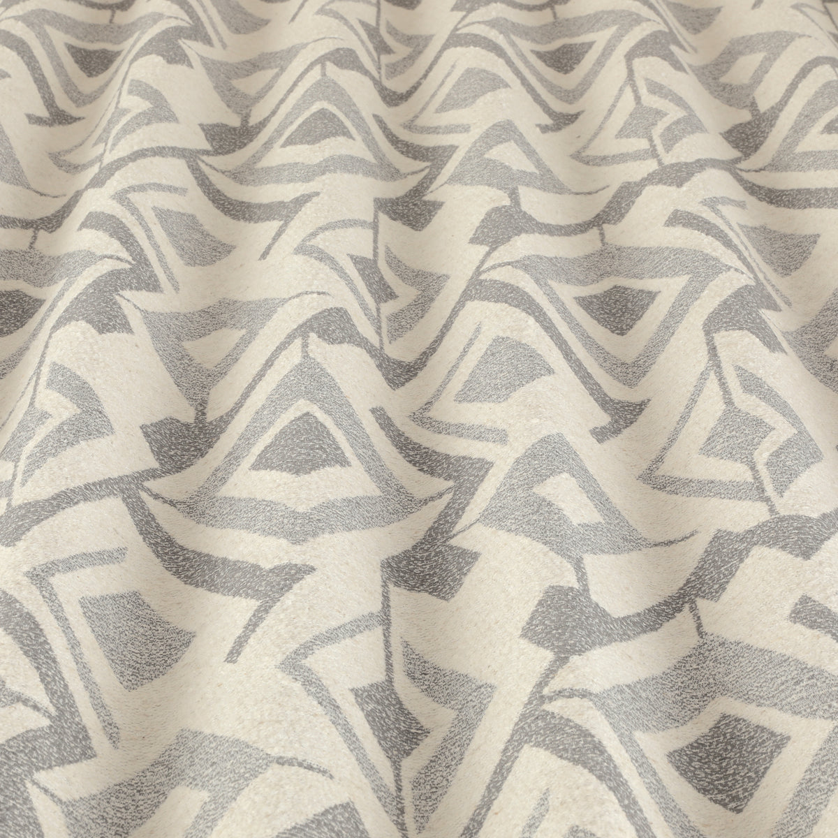 ANTE DECOR PREMIUM Haze Woven Made To Measure Curtains Grey
