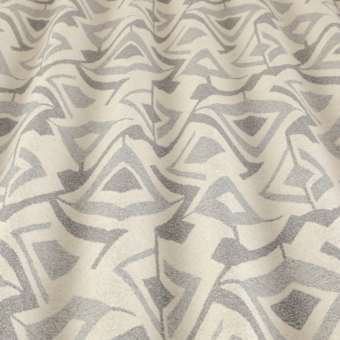 ANTE DECOR Premium Haze Woven Fabric Grey