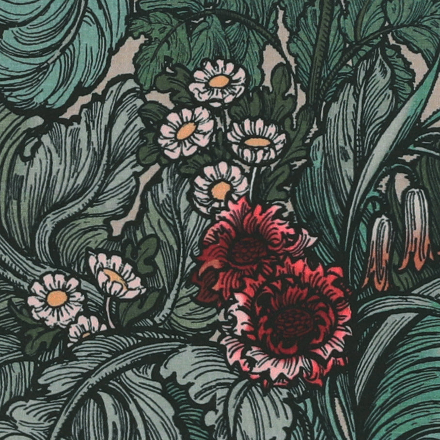 HOUSE Llewelyn-Bowen Hedgerovia Printed Velvet Made To Measure Curtains Rosetint