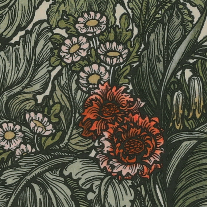 HOUSE Llewelyn-Bowen Hedgerovia Printed Velvet Made To Measure Roman Blind Tangelo