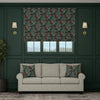 HOUSE Llewelyn-Bowen Hedgerovia Printed Velvet Made To Measure Roman Blind Rosetint