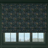 HOUSE Llewelyn-Bowen Hedgerovia Printed Velvet Made To Measure Roman Blind Verdigris