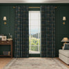 HOUSE Llewelyn-Bowen Hedgerovia Printed Velvet Made To Measure Curtains Verdigris