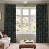 HOUSE Llewelyn-Bowen Hedgerovia Printed Velvet Made To Measure Curtains Verdigris