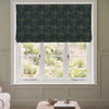 HOUSE Llewelyn-Bowen Hedgerovia Printed Velvet Made To Measure Roman Blind Verdigris
