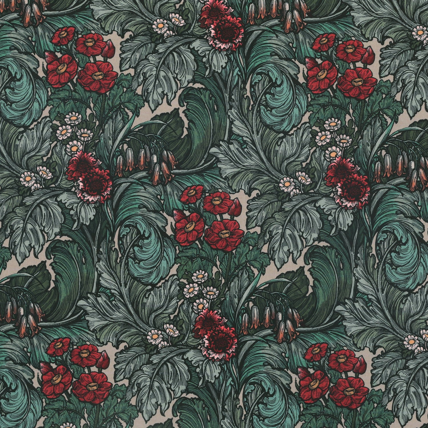 HOUSE Llewelyn-Bowen Hedgerovia Printed Velvet Made To Measure Roman Blind Rosetint