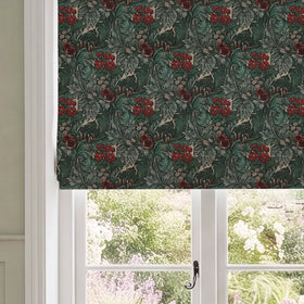 HOUSE Llewelyn-Bowen Hedgerovia Printed Velvet Made To Measure Roman Blind Rosetint