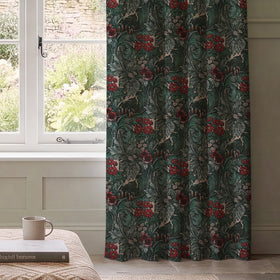 HOUSE Llewelyn-Bowen Hedgerovia Printed Velvet Made To Measure Curtains Rosetint