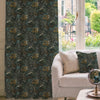 HOUSE Llewelyn-Bowen Hedgerovia Printed Velvet Made To Measure Curtains Tropicana