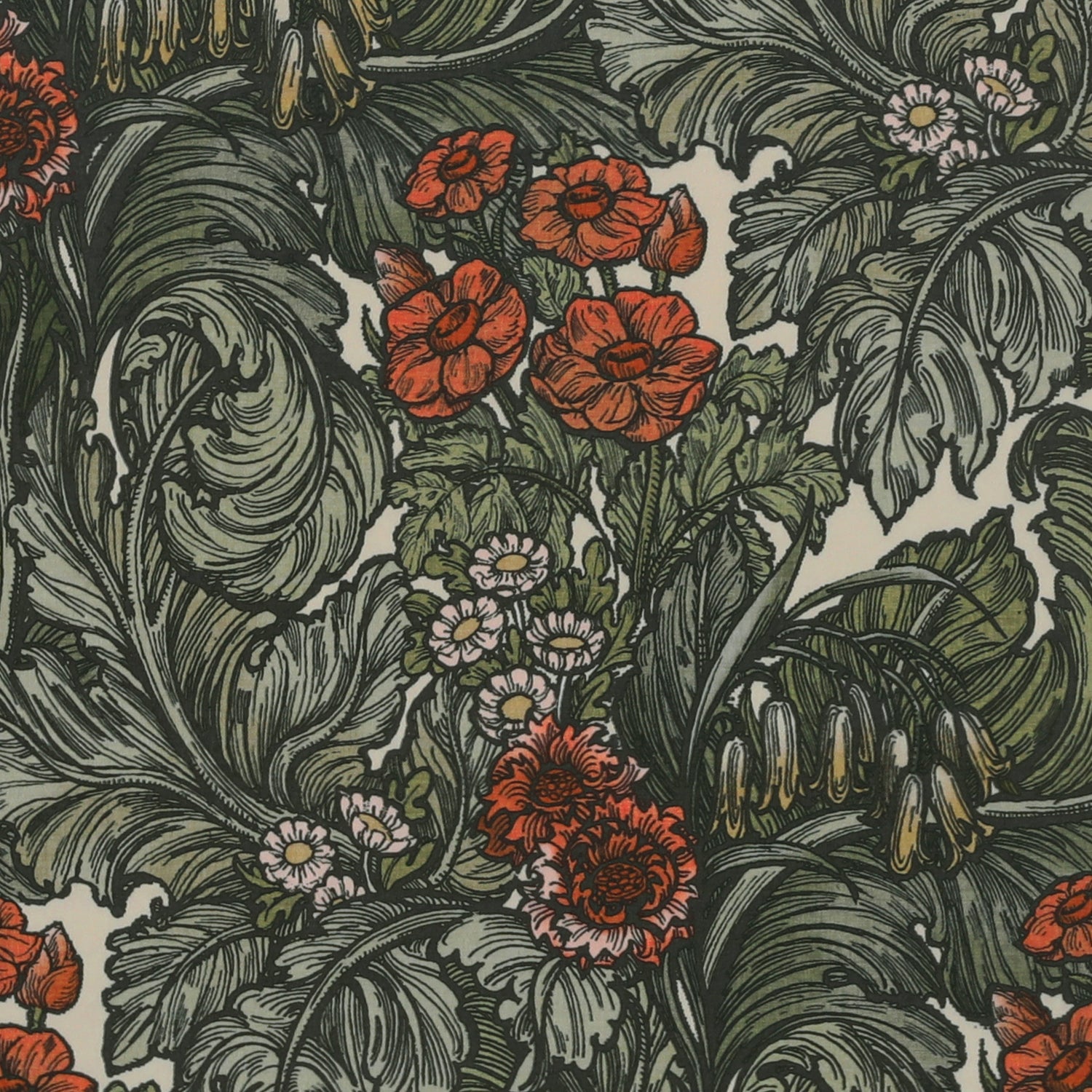 HOUSE Llewelyn-Bowen Hedgerovia Printed Velvet Fabric Tangelo