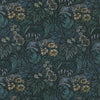 HOUSE Llewelyn-Bowen Hedgerovia Printed Velvet Fabric Verdigris
