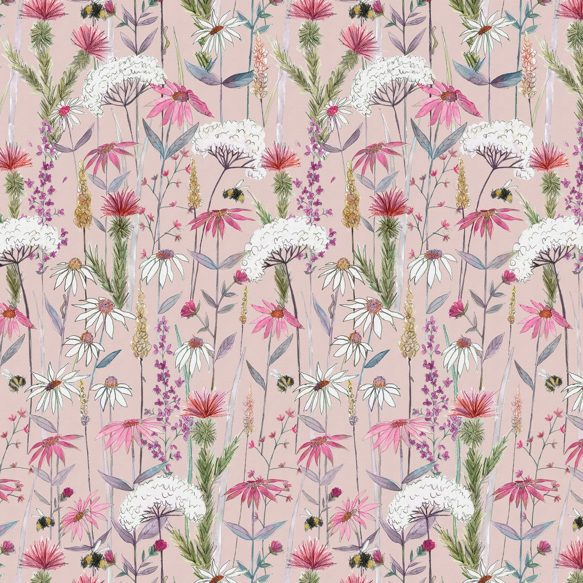 Voyage Hermione Made to Measure Blackout Roller Blind Blush