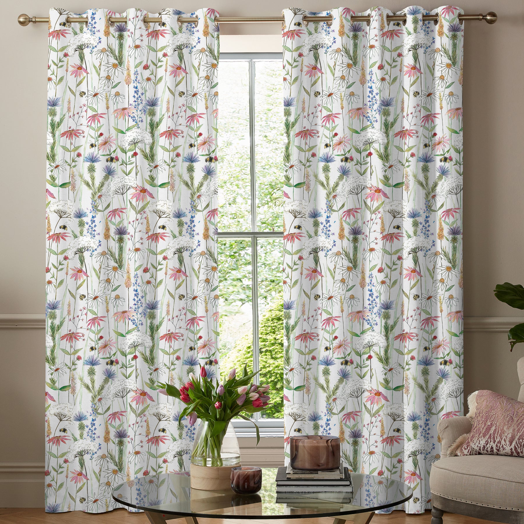 Voyage Hermione Made To Measure Curtains Linen