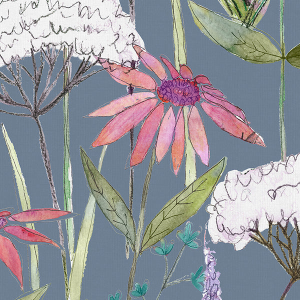 Voyage Hermione Made to Measure Blackout Roller Blind Indigo