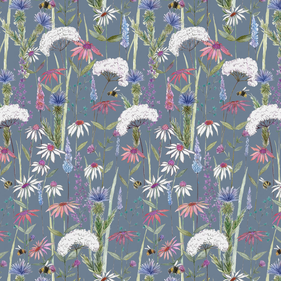 Voyage Hermione Made to Measure Blackout Roller Blind Indigo