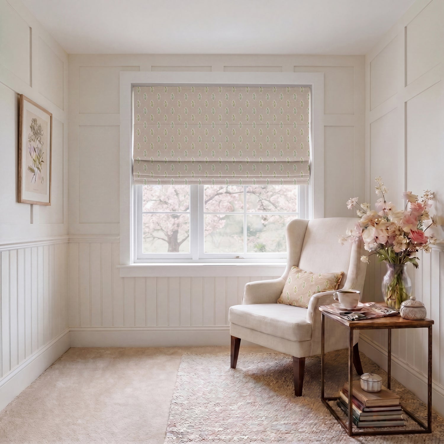ANTE DECOR Hidcote Fabric Dusty Rose