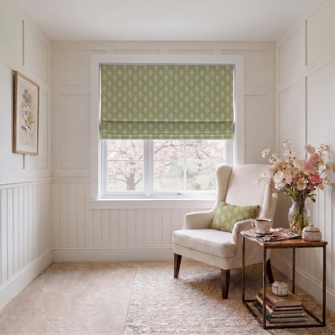 ANTE DECOR Hidcote Fabric Pistachio