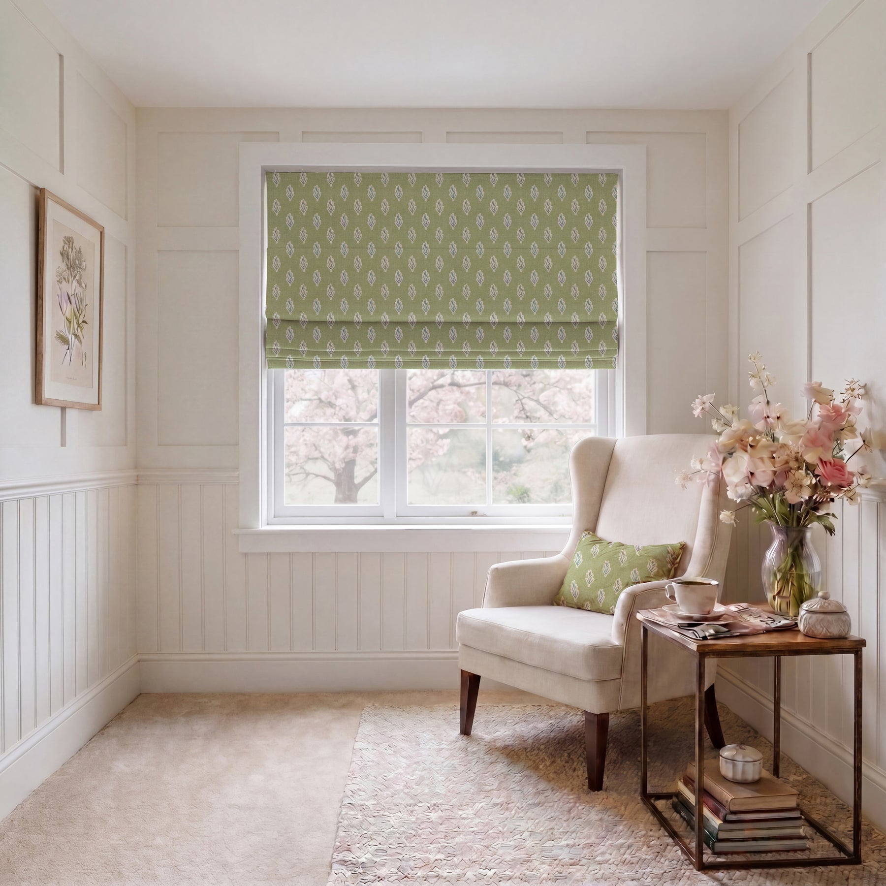 ANTE DECOR Hidcote Fabric Pistachio