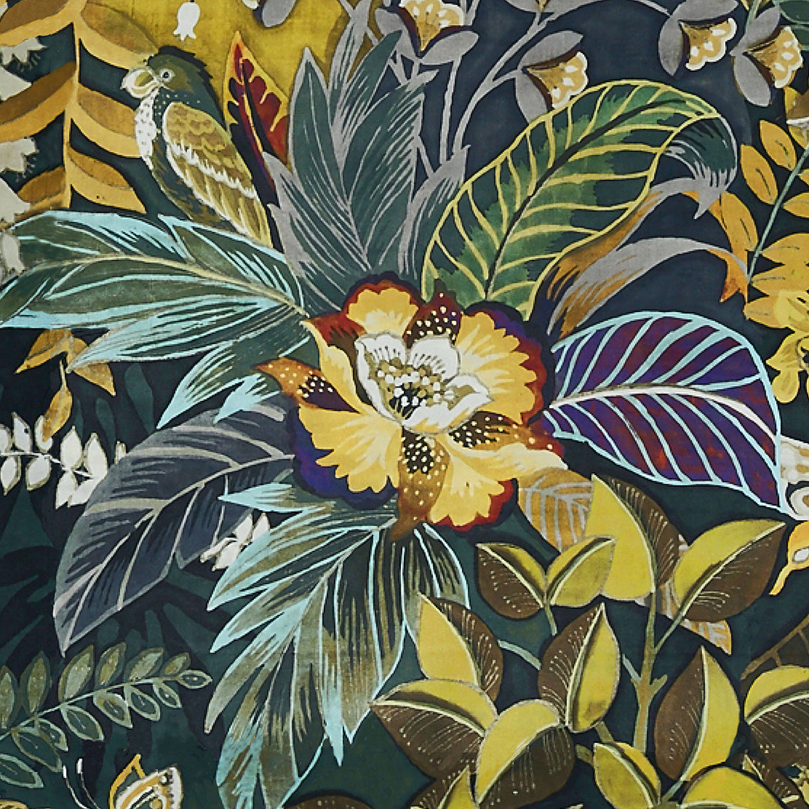 Hidden Paradise Made to Measure Curtain Emerald