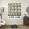 ANTE DECOR Highland Thistle Made To Measure Roman Blind Cream Blue