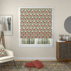 ANTE DECOR Highland Thistle Made To Measure Curtains Cream Red