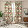ANTE DECOR Highland Thistle Made To Measure Roman Blind Cream Red
