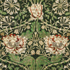 William Morris Honey Suckle Printed Cotton Fabric Green