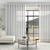 Juliette Voile Made To Measure Curtains + FREE Track - Wave White