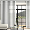 Juliette Voile Made To Measure Curtains + FREE Track - Wave White