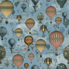 Carrie Neely Hot Air Balloon Made To Measure Curtains Sky Blue