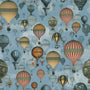 Carrie Neely Hot Air Balloon Made To Measure Roman Blind Sky Blue Sample Image