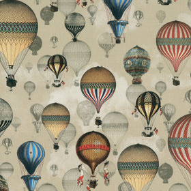 Carrie Neely Hot Air Balloon Fabric Vintage