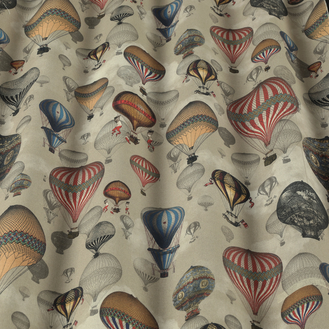 Carrie Neely Hot Air Balloon Made To Measure Curtains Vintage