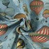 Carrie Neely Hot Air Balloon Fabric Sky Blue