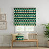 ANTE DECOR Santa Cruz Printed Made To Measure Roman Blind Lapis