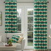ANTE DECOR Santa Cruz Printed Made To Measure Curtains Lapis