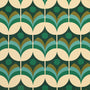 ANTE DECOR Santa Cruz Printed Made To Measure Curtains Emerald Sample Image