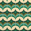 ANTE DECOR Santa Cruz Printed Cotton Fabric Emerald