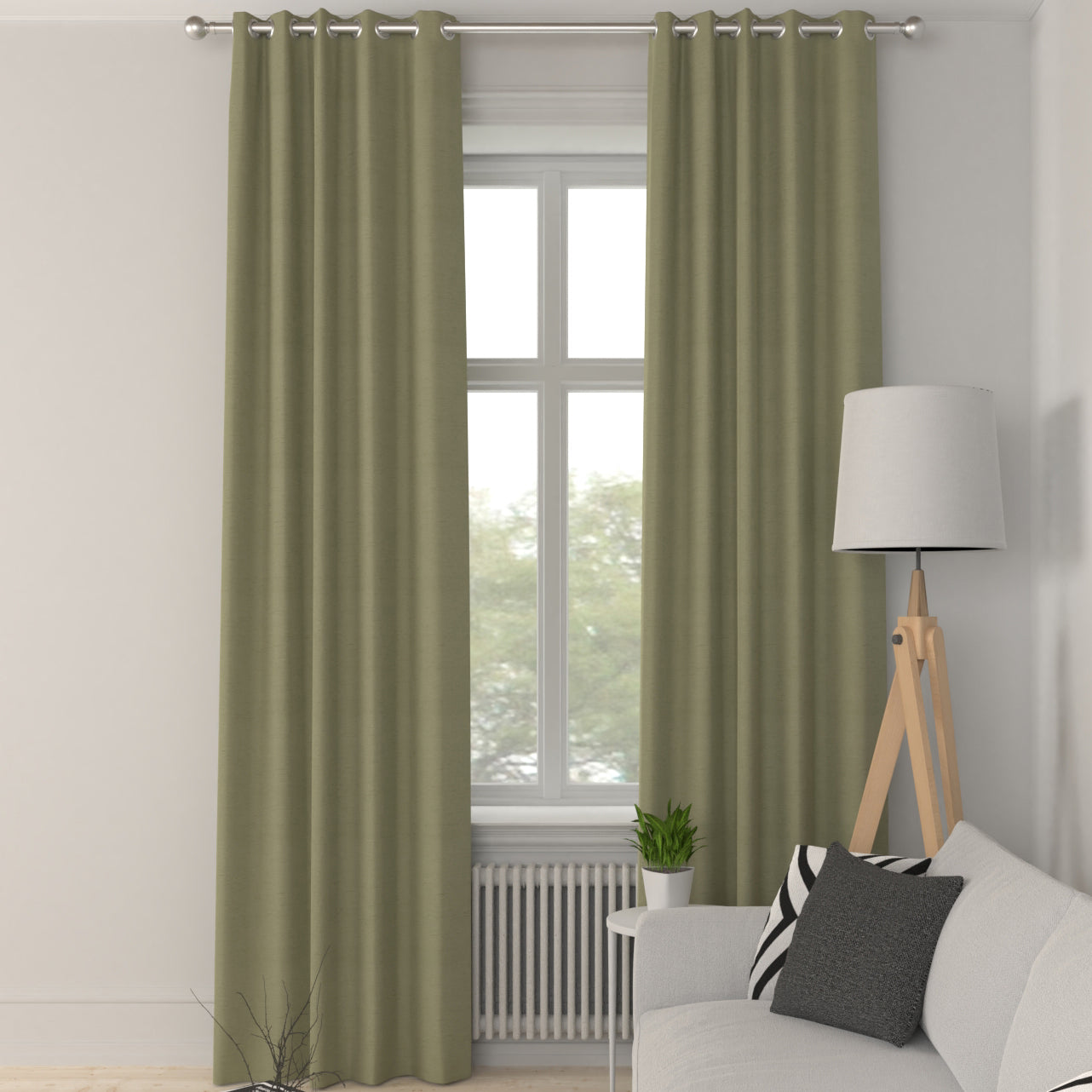 Iowa Silk Essence Made to Measure Curtain Apple