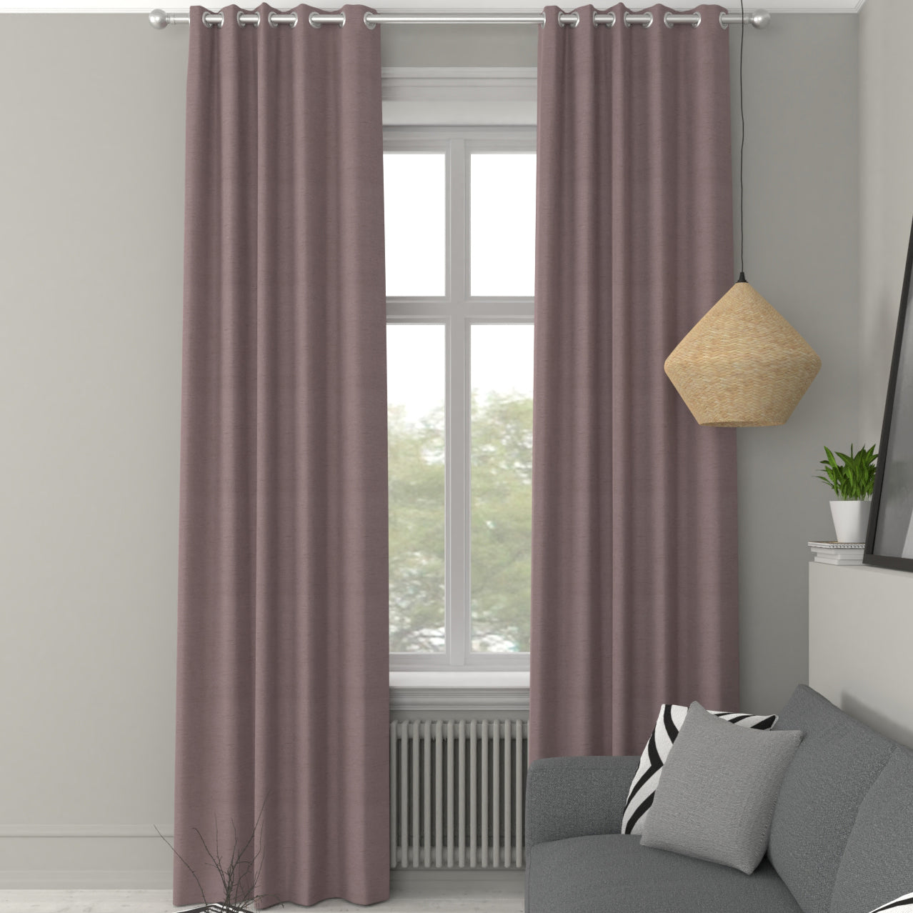 Iowa Silk Essence Made to Measure Curtain Rose