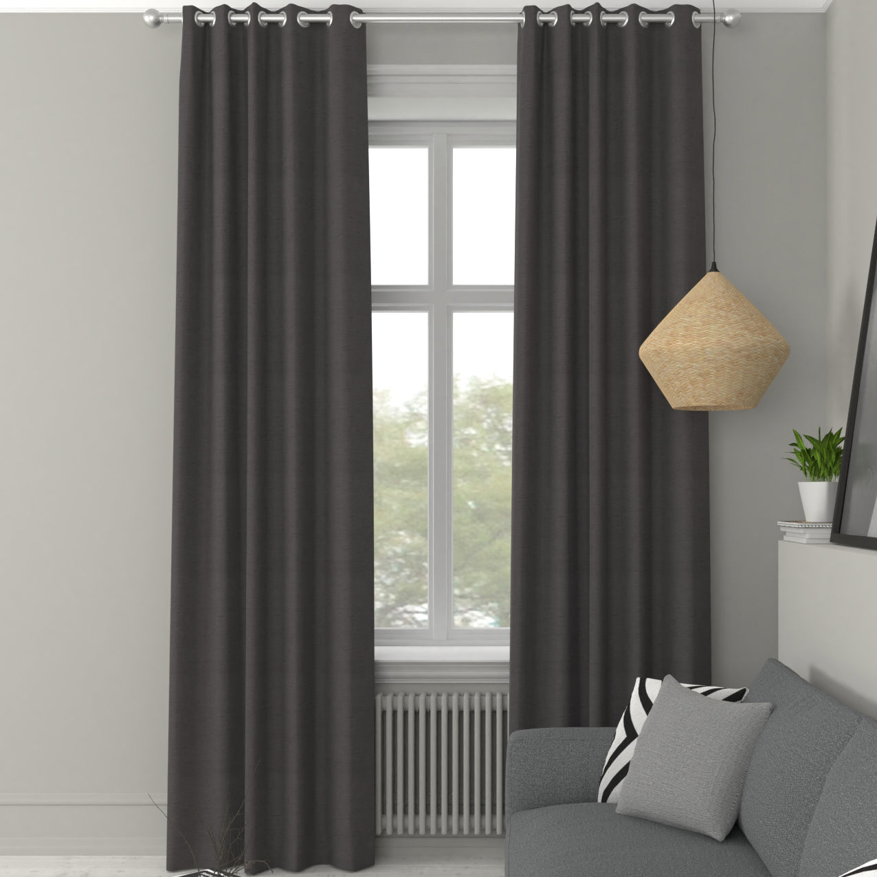 Iowa Silk Essence Made to Measure Curtain Slate