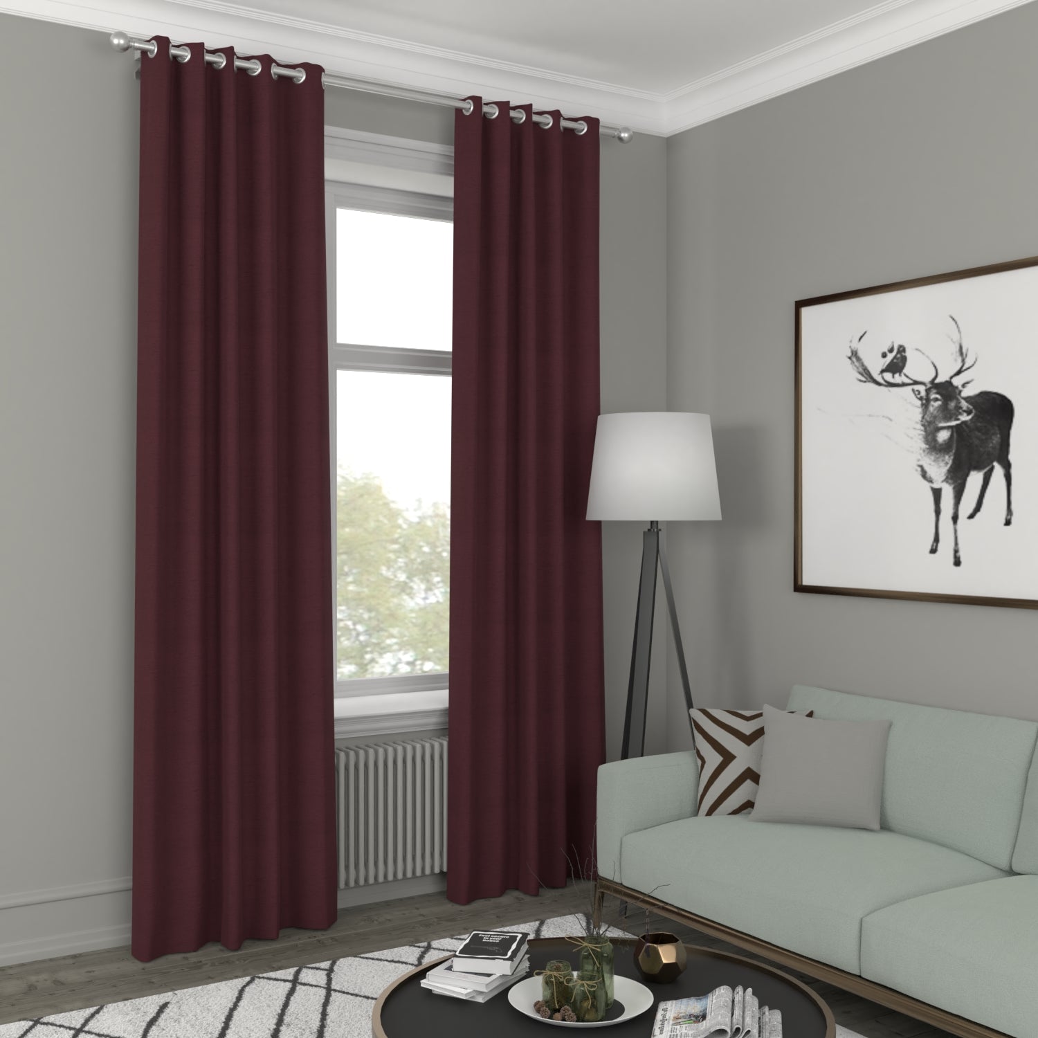Iowa Silk Essence Made to Measure Curtain Wine