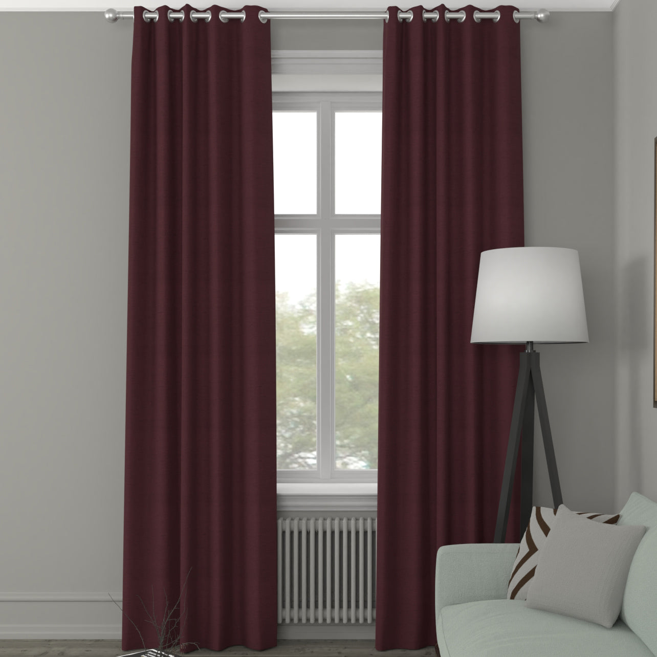 Iowa Silk Essence Made to Measure Curtain Wine