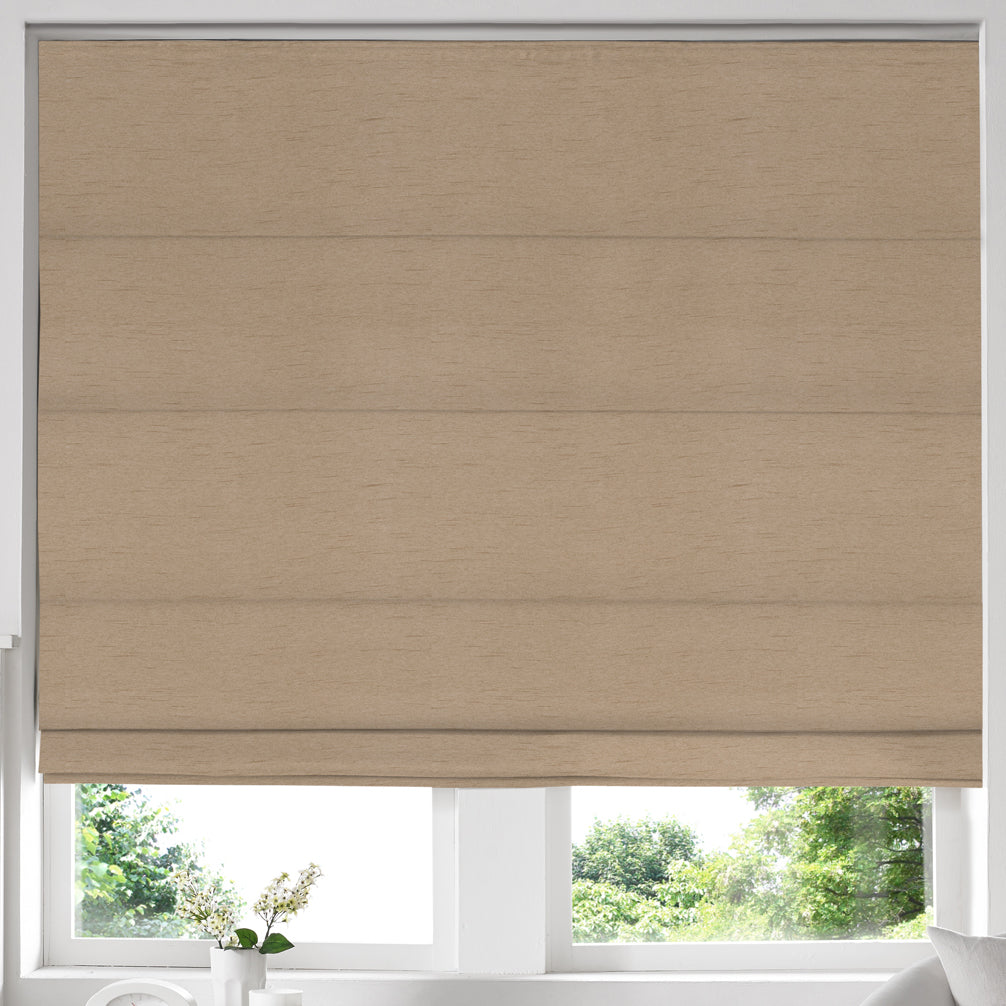 Iowa Silk Essence Made to Measure Roman Blind Linen