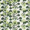 Linda Barker Evergreen Flower Woven Made to Measure Curtain Green