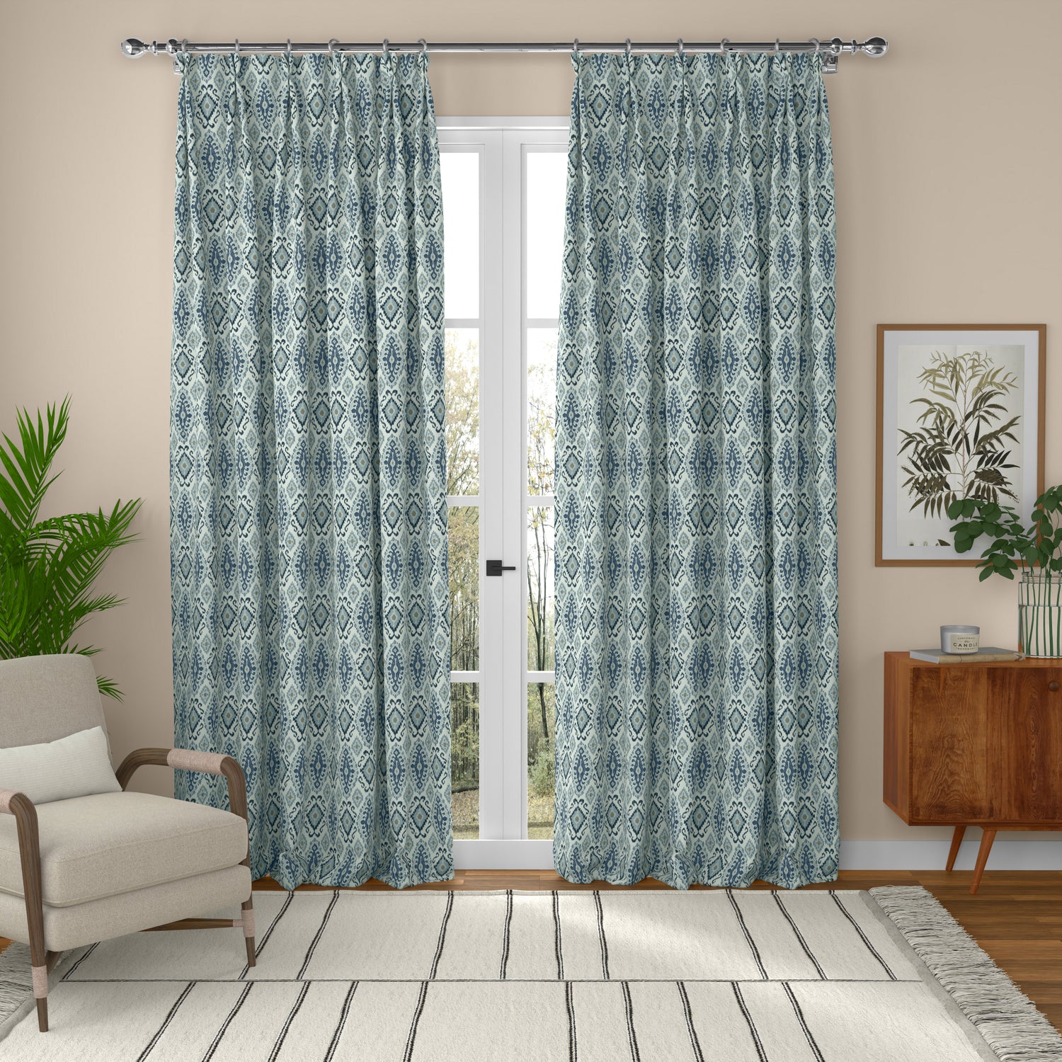 ANTE DECOR Lombok Made To Measure Roman Blind Duckegg